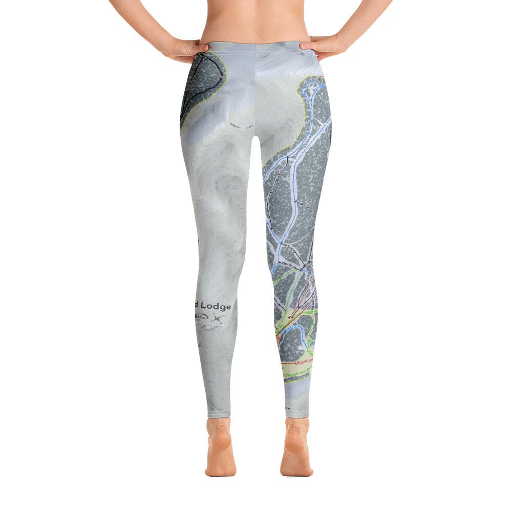 Red Lodge, Montana Ski Trail Map Women's Base Layer Bottom - Powderaddicts