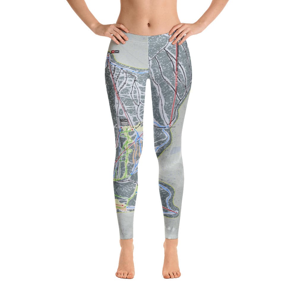 Red Lodge, Montana Ski Trail Map Women's Base Layer Bottom - Powderaddicts