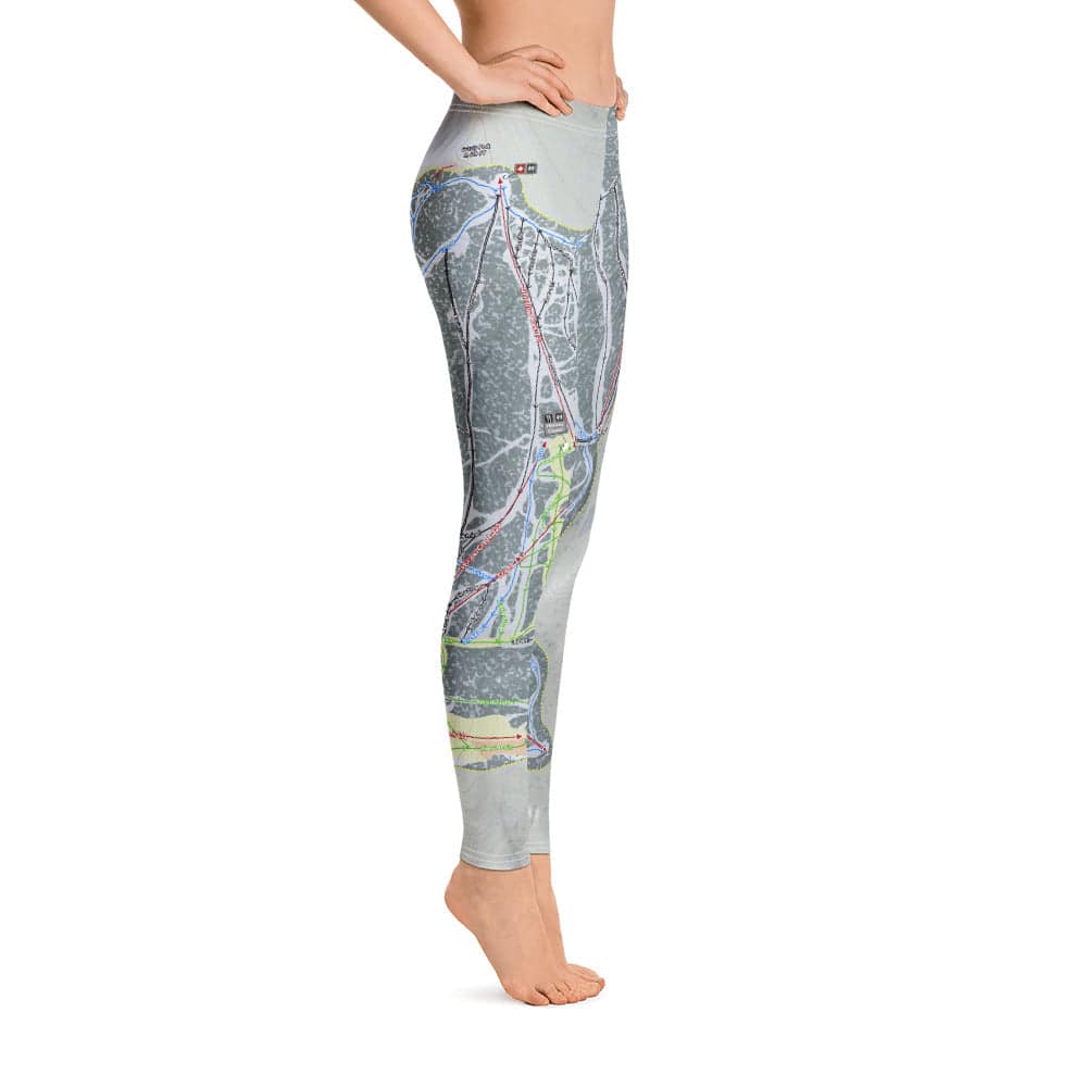 Red Lodge, Montana Ski Trail Map Women's Base Layer Bottom - Powderaddicts