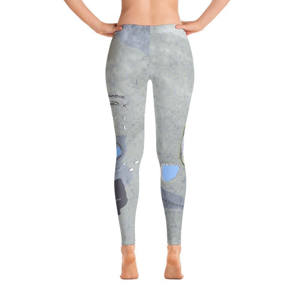 Roundtop, Pennsylvania Ski Trail Map Women's Base Layer Bottom - Powderaddicts