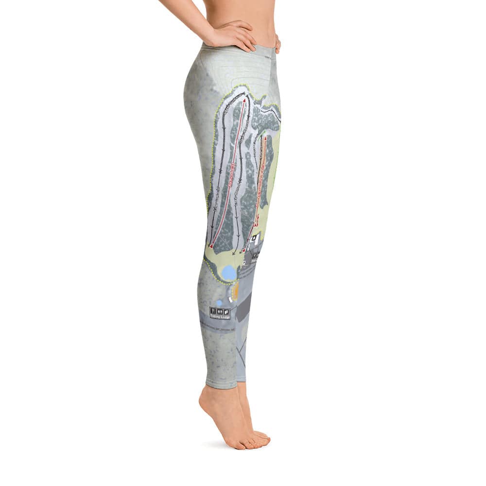 Roundtop, Pennsylvania Ski Trail Map Women's Base Layer Bottom - Powderaddicts