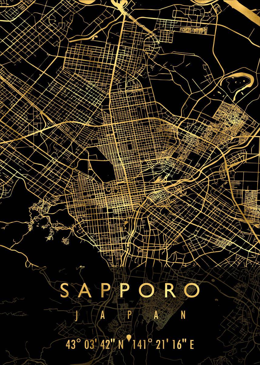 SAPPORO MAP JAPAN - Powderaddicts