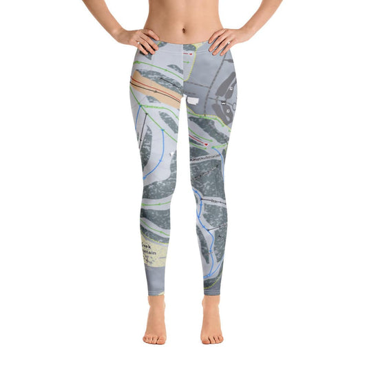 Shanty Creek Schuss Mtn, Michigan Ski Trail Map Women's Base Layer Bottom - Powderaddicts