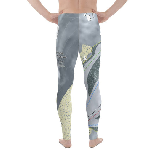 Shanty Creek Summit Mtn, Michigan Ski Trail Map Men's Base Layer Bottom - Powderaddicts