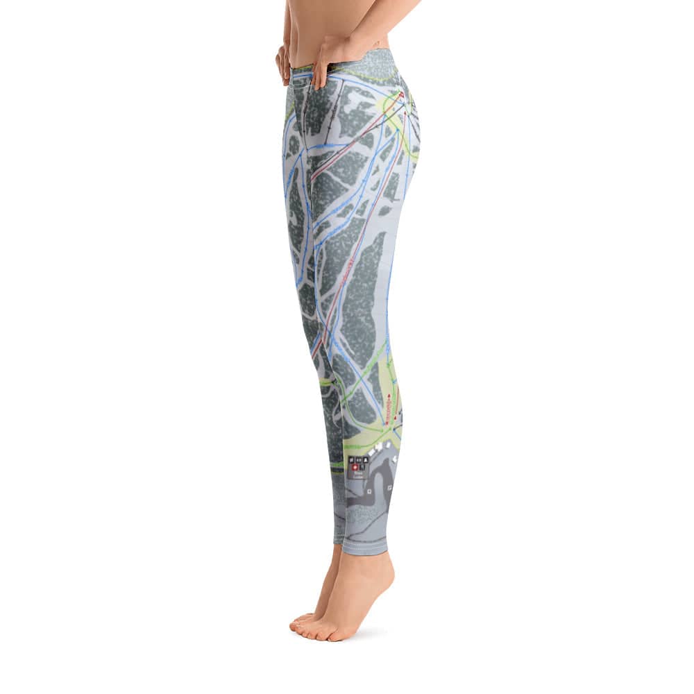 Showdown, Montana Ski Trail Map Women's Base Layer Bottom - Powderaddicts