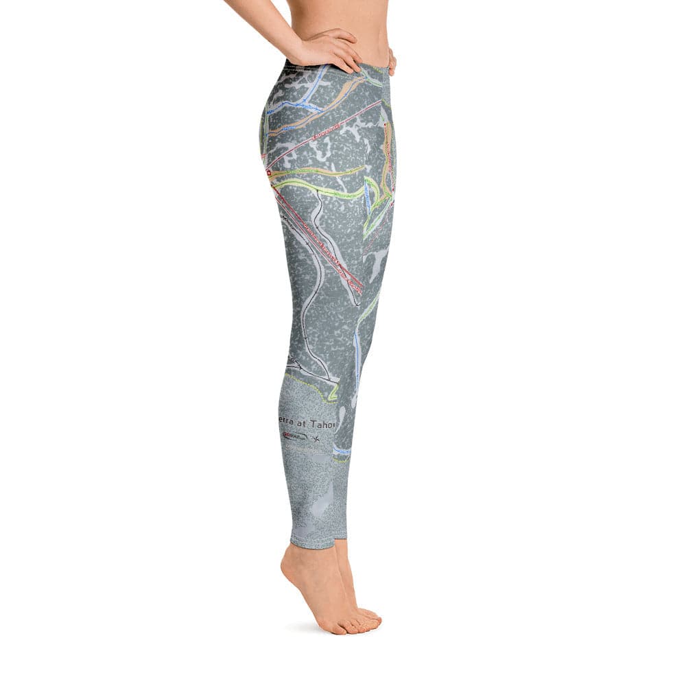 SIerra at Tahoe, California Ski Trail Map Women's Base Layer Bottom - Powderaddicts