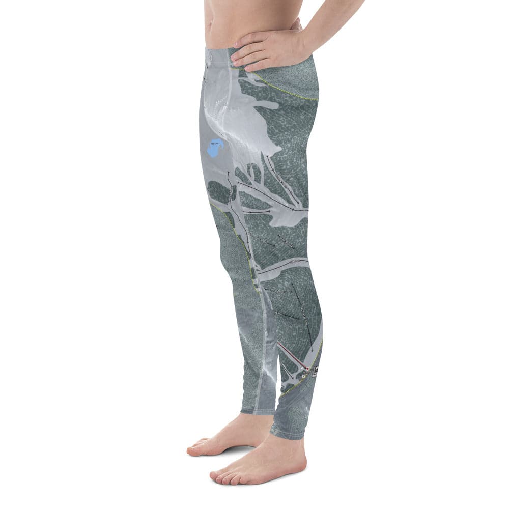 Silverton Mountain, Colorado Ski Trail Map Men's Base Layer Bottom - Powderaddicts