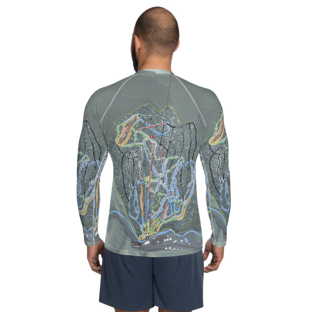 Sipapu, New Mexico Ski Trail Map Men's Base Layer Top - Powderaddicts
