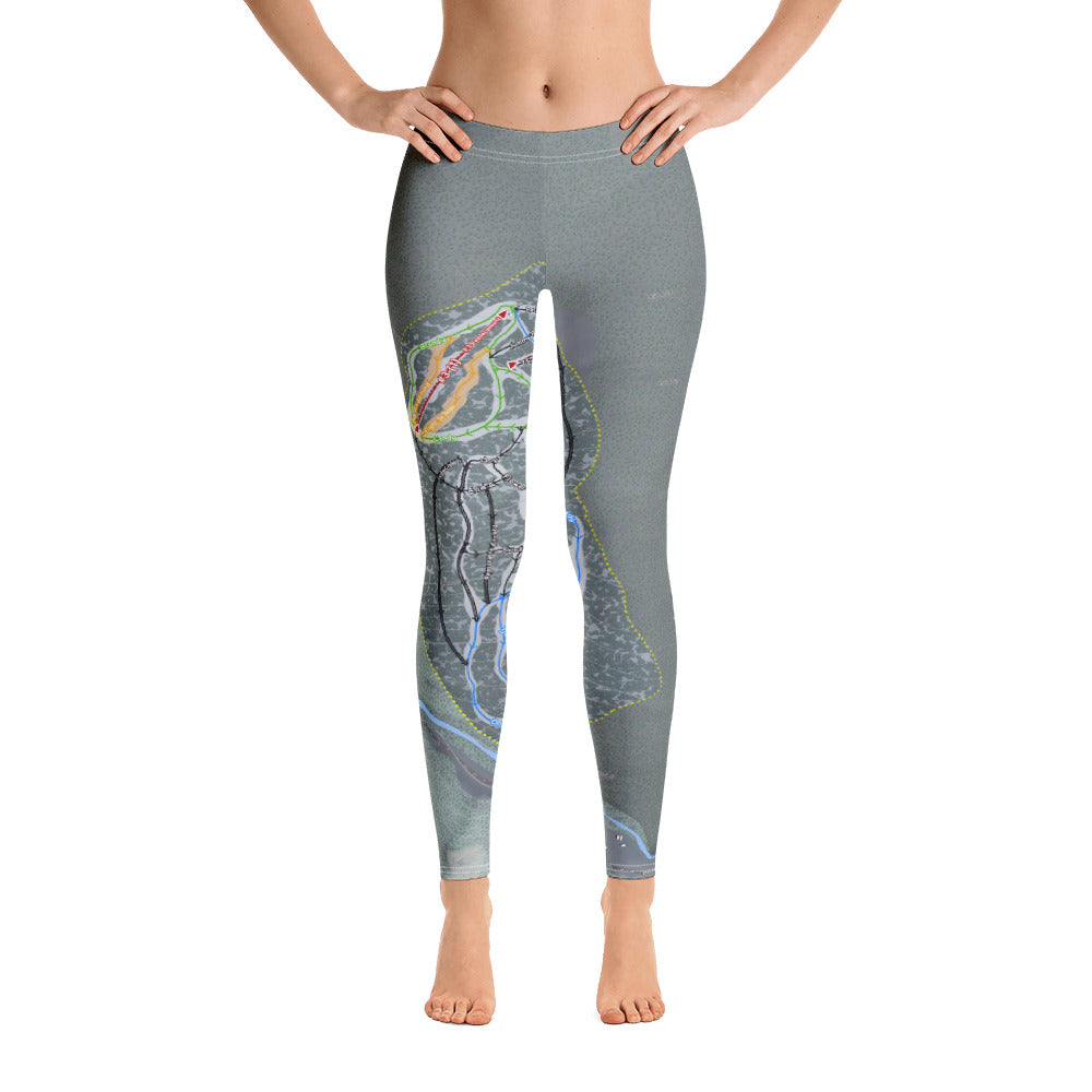 Sipapu, New Mexico Ski Trail Map Women's Base Layer Bottom - Powderaddicts