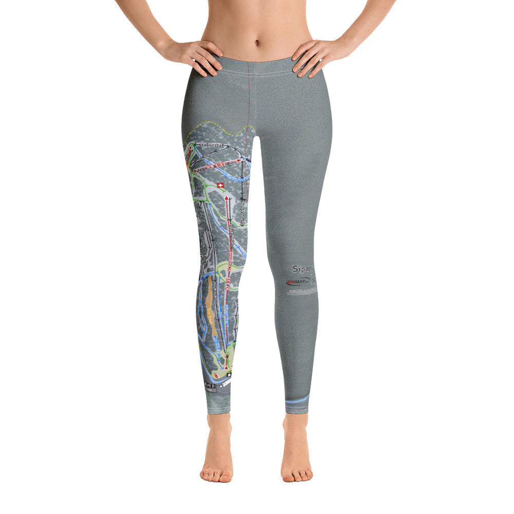 Sipapu, New Mexico Ski Trail Map Women's Base Layer Bottom - Powderaddicts