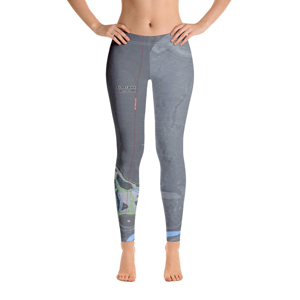 Skeetawk, Alaska Ski Trail Map Women's Base Layer Bottom - Powderaddicts