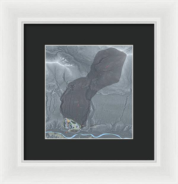 Skeetawk Ski Trail Map - Framed Print - Powderaddicts