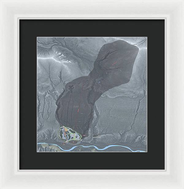 Skeetawk Ski Trail Map - Framed Print - Powderaddicts