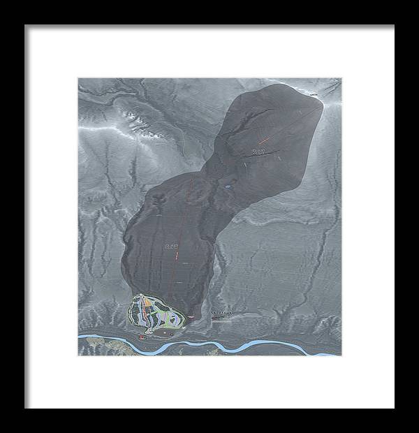 Skeetawk Ski Trail Map - Framed Print - Powderaddicts