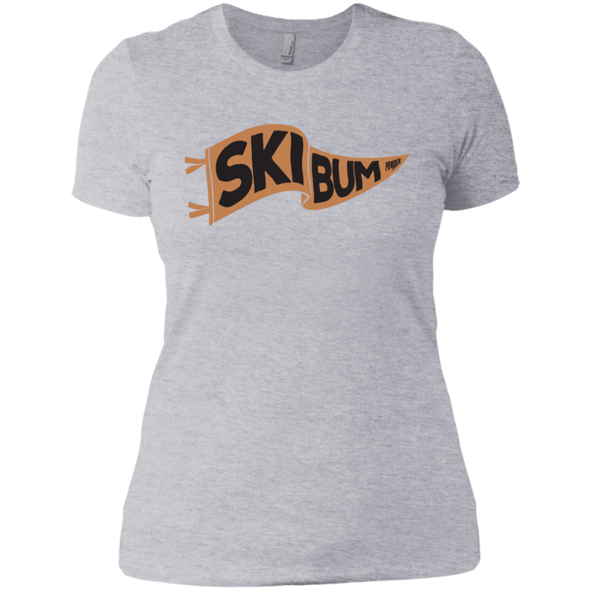 Ski Bum Ladies Tees and V-Neck - Powderaddicts