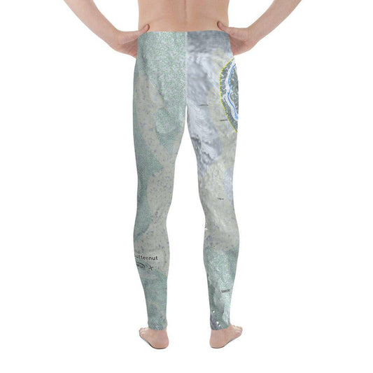 Ski Butternut, Massachusetts Ski Trail Map Men's Base Layer Bottom - Powderaddicts