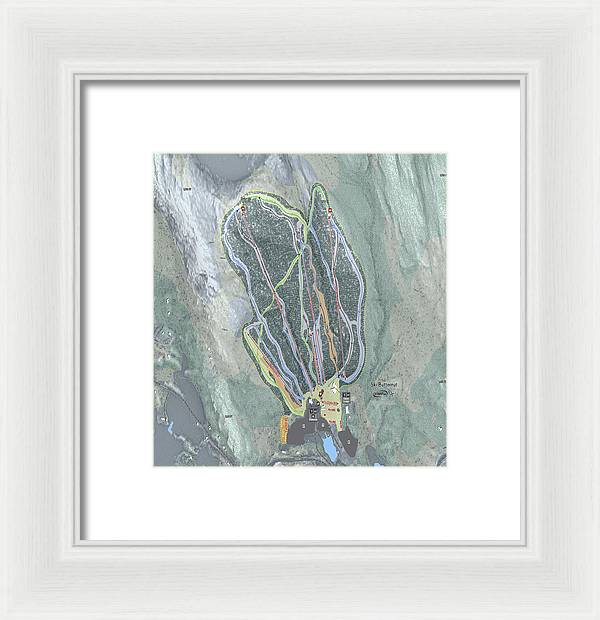 Ski Butternut Ski Trail Map - Framed Print - Powderaddicts