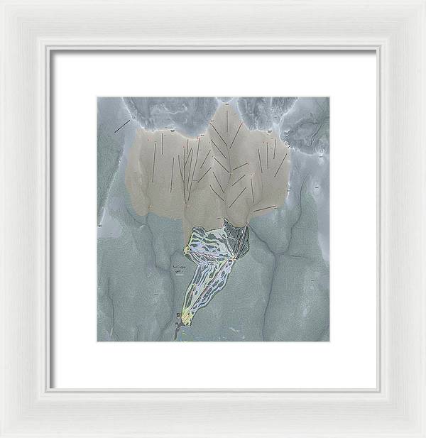 Ski Cooper Ski Trail Map - Framed Print - Powderaddicts