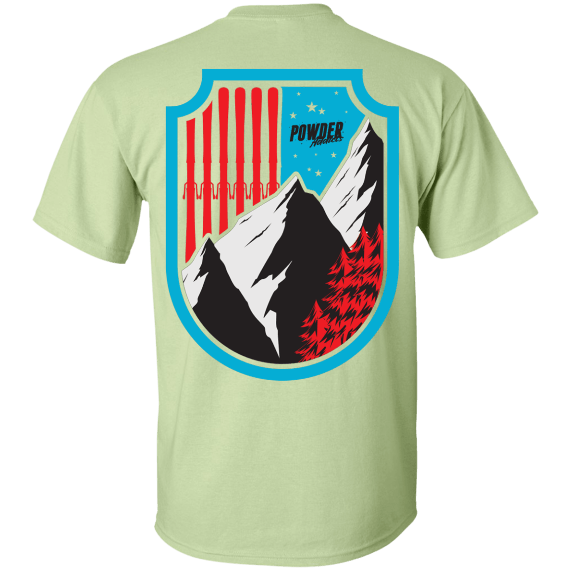 Ski Flag Men's Tees and V-Neck - Powderaddicts