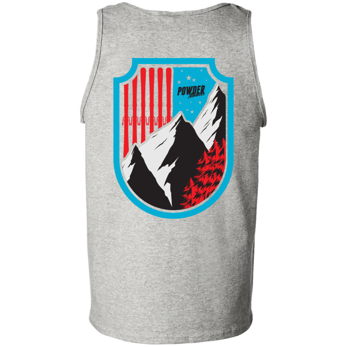 Ski Flag Tank Tops - Powderaddicts