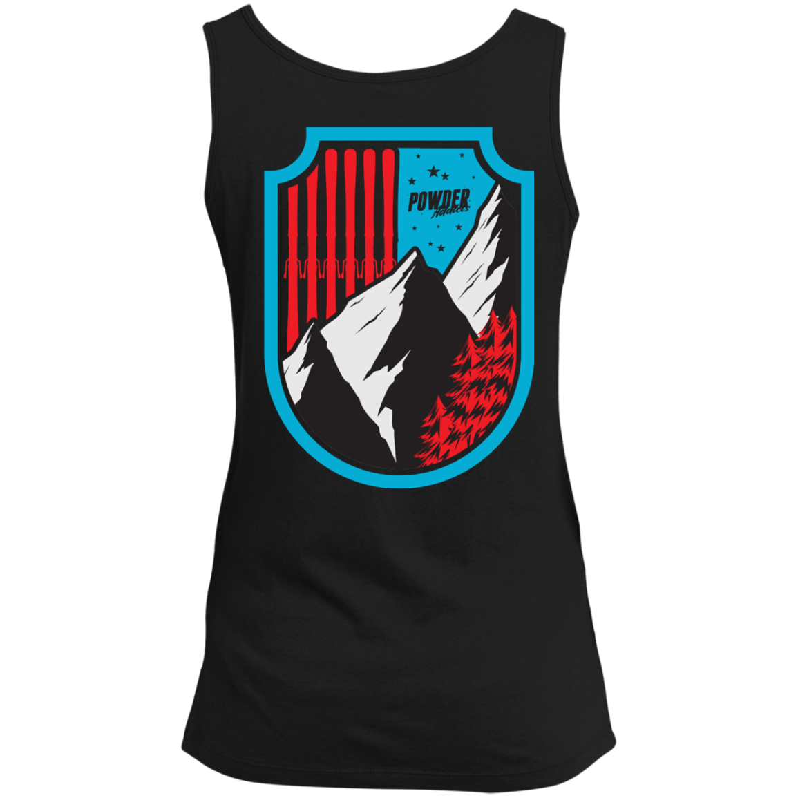 Ski Flag Tank Tops - Powderaddicts