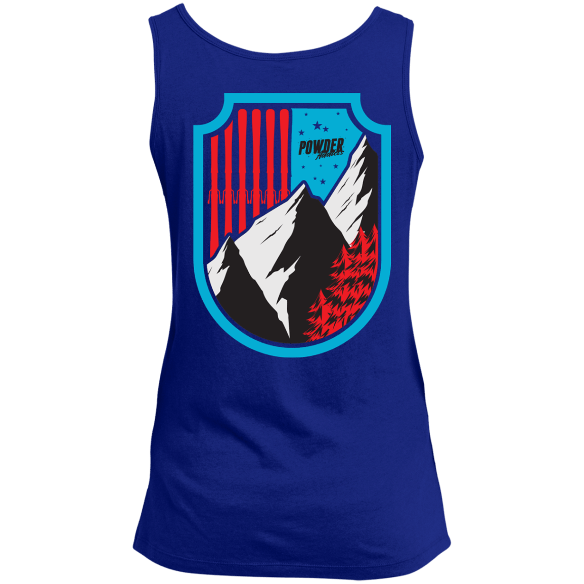 Ski Flag Tank Tops - Powderaddicts