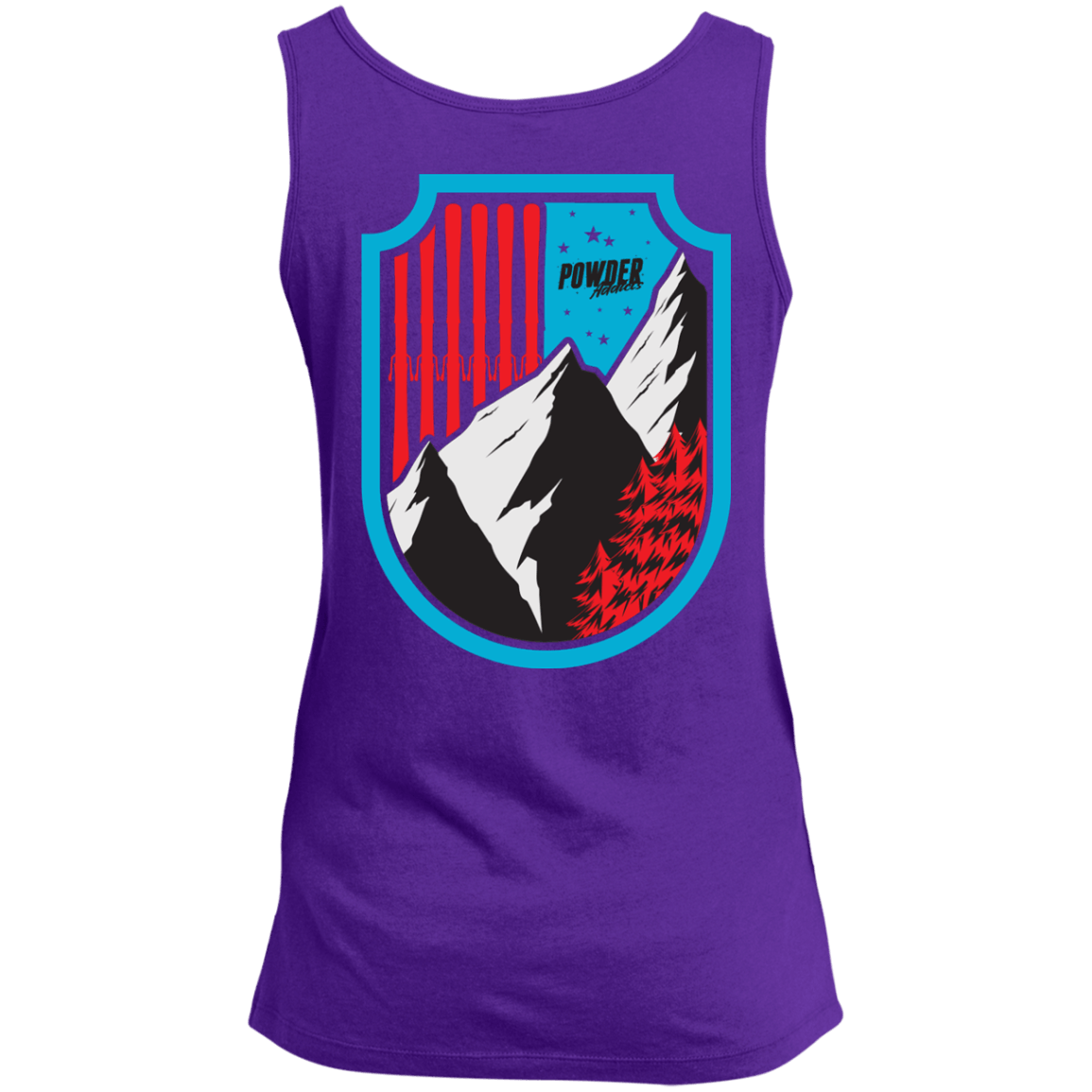 Ski Flag Tank Tops - Powderaddicts