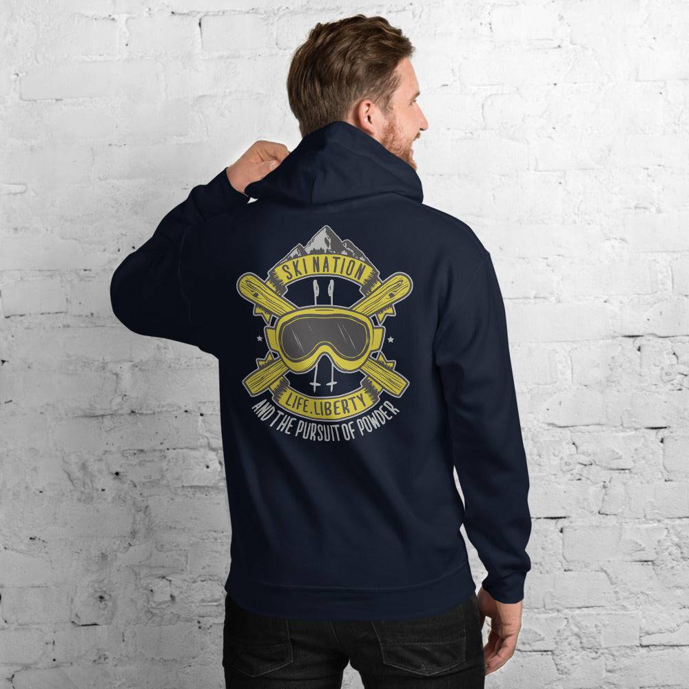 SKI NATION - LIFE, LIBERTY AND THE PURSUIT OF POWDER HOODIES - Powderaddicts