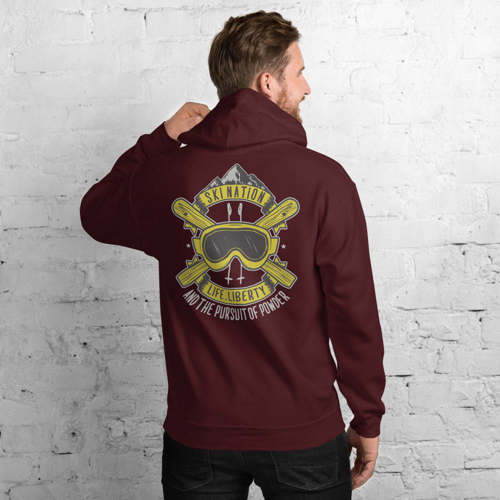 SKI NATION - LIFE, LIBERTY AND THE PURSUIT OF POWDER HOODIES - Powderaddicts