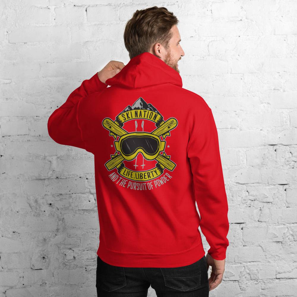 SKI NATION - LIFE, LIBERTY AND THE PURSUIT OF POWDER HOODIES - Powderaddicts