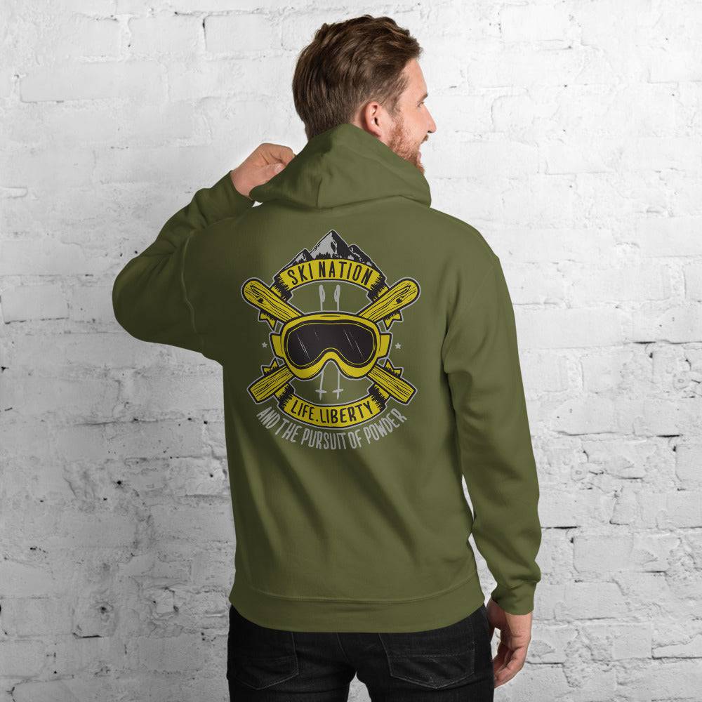 SKI NATION - LIFE, LIBERTY AND THE PURSUIT OF POWDER HOODIES - Powderaddicts