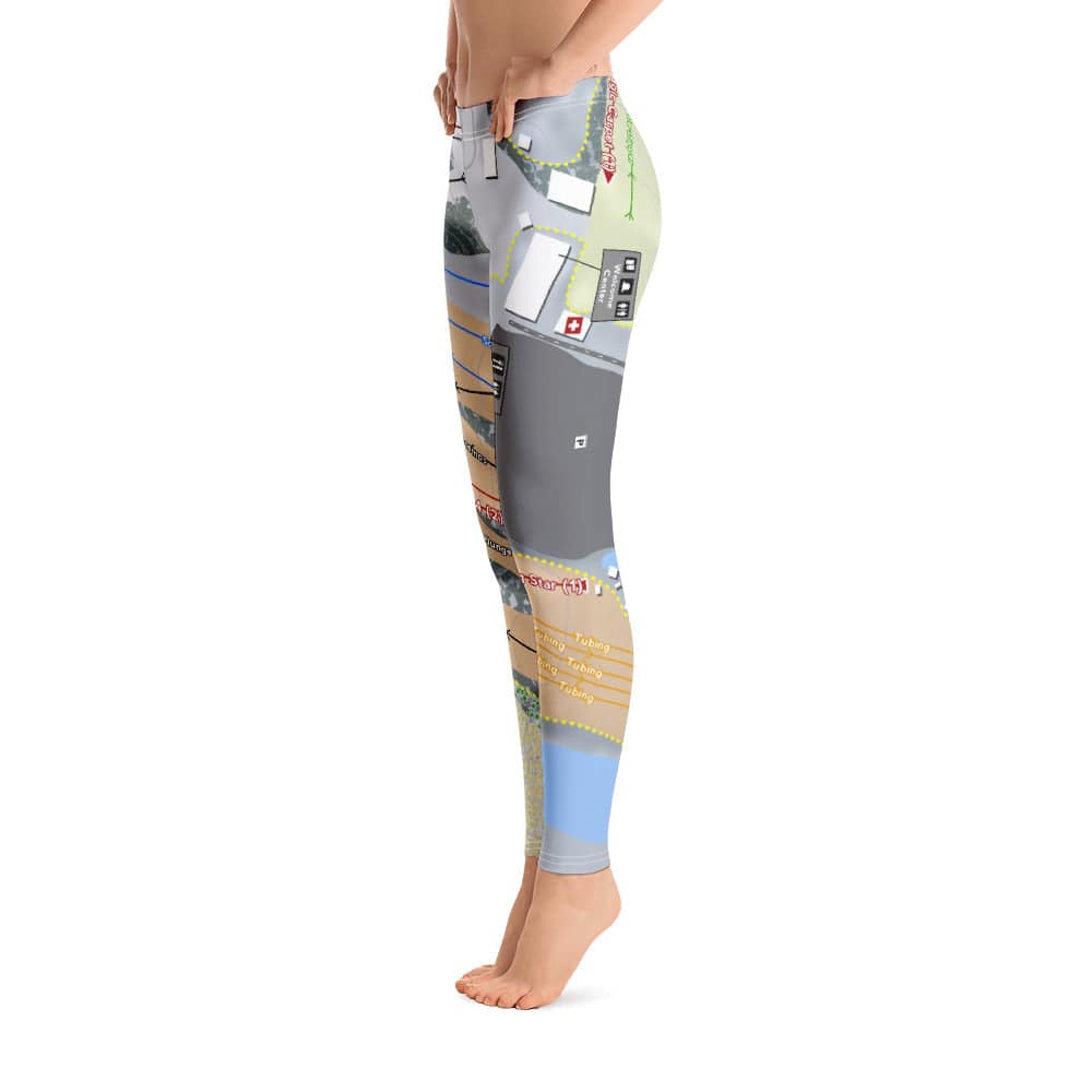 Ski Snowstar, Illinois Ski Trail Map Women's Base Layer Bottom - Powderaddicts