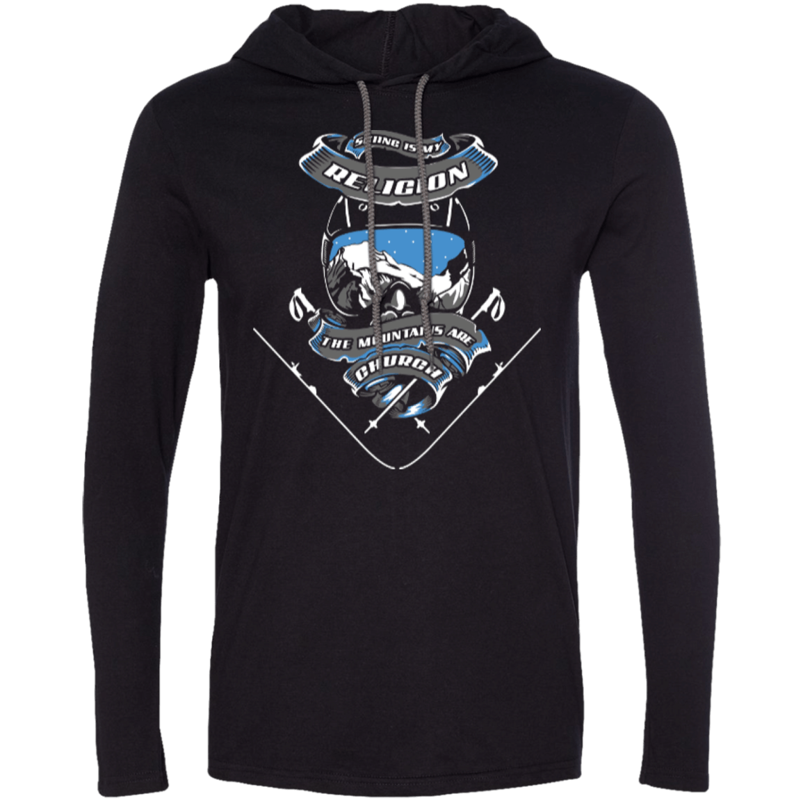 Skiing Is My Religion Hoodies - Powderaddicts