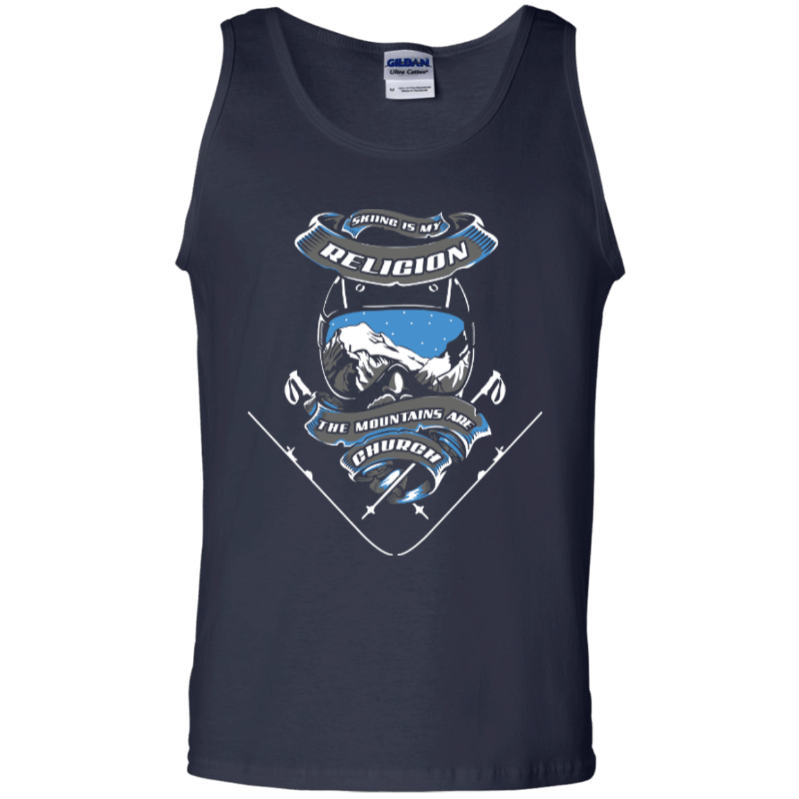 Skiing Is My Religion Tank Tops - Powderaddicts