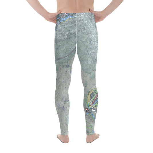 Smugglers Notch, Vermont Ski Trail Map Men's Base Layer Bottom - Powderaddicts