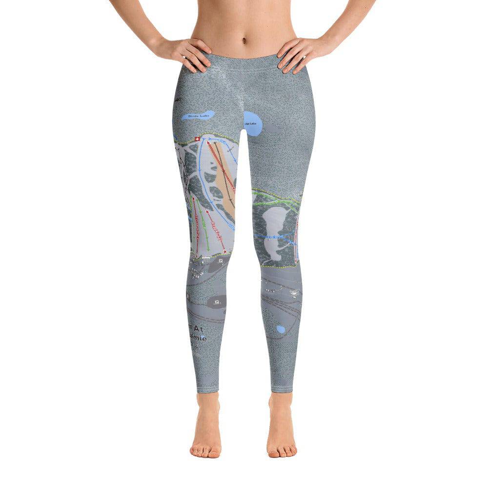 Snoqualmie, Washington Ski Trail Map Women's Base Layer Bottom - Powderaddicts