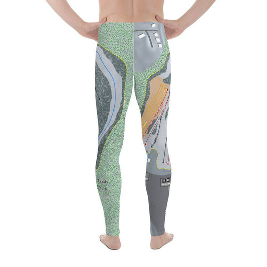 Snow Trails, Ohio Ski Trail Map Men's Base Layer Bottom - Powderaddicts