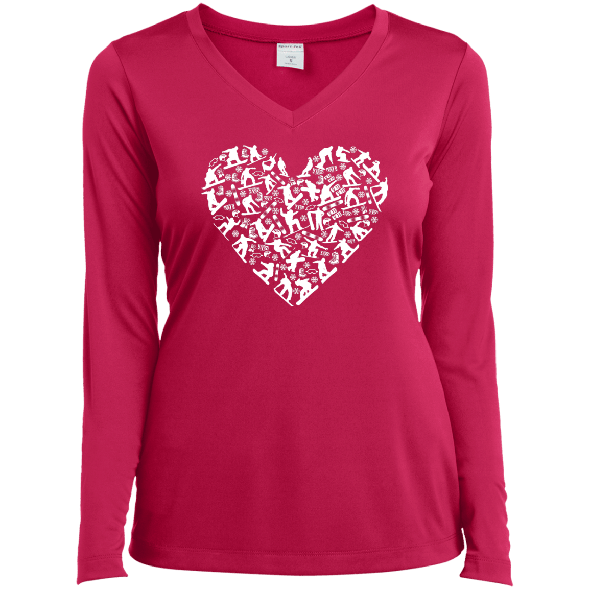 Snowboard Heart Long Sleeves - Powderaddicts