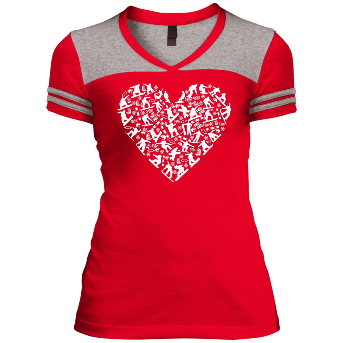 Snowboard Heart Tees - Powderaddicts