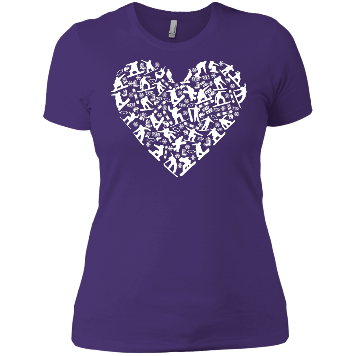 Snowboard Heart Tees - Powderaddicts