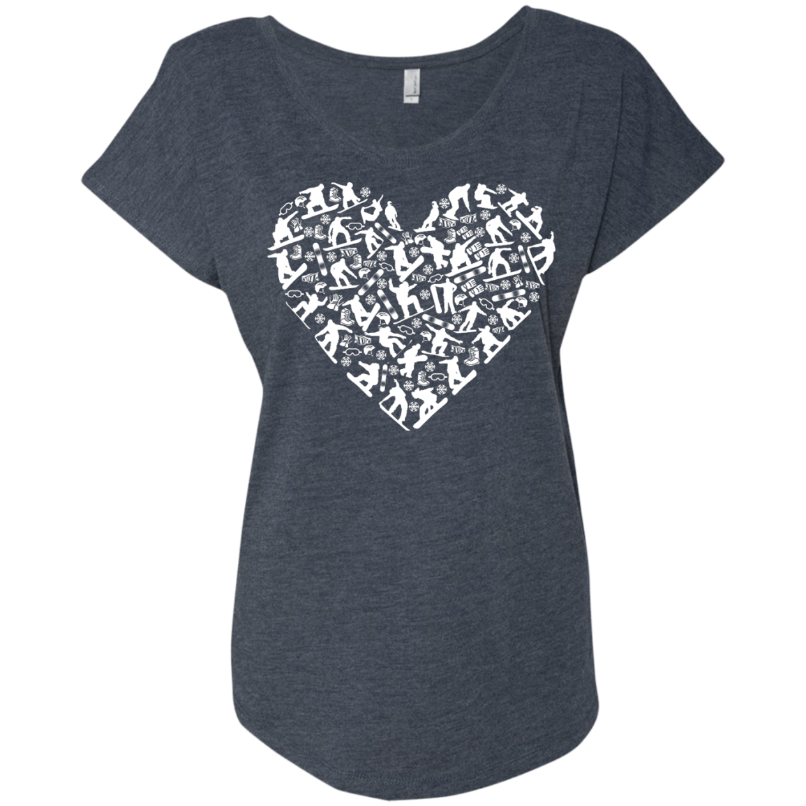 Snowboard Heart Tees - Powderaddicts