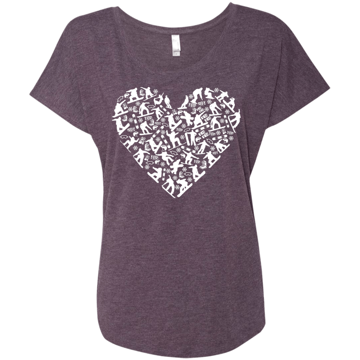 Snowboard Heart Tees - Powderaddicts