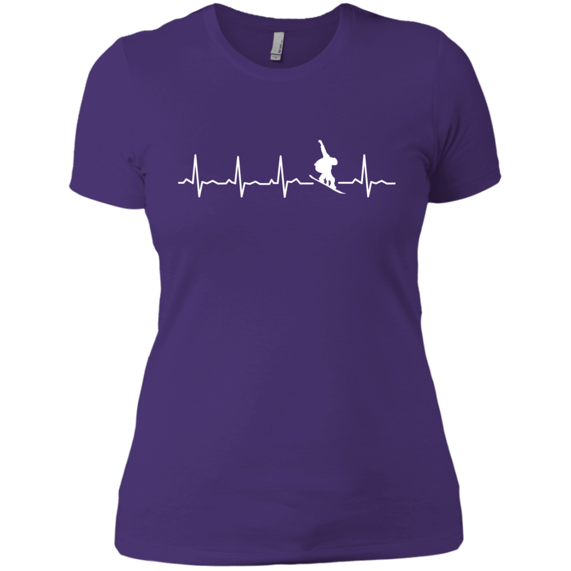 Snowboard Heartbeat Ladies Tees - Powderaddicts