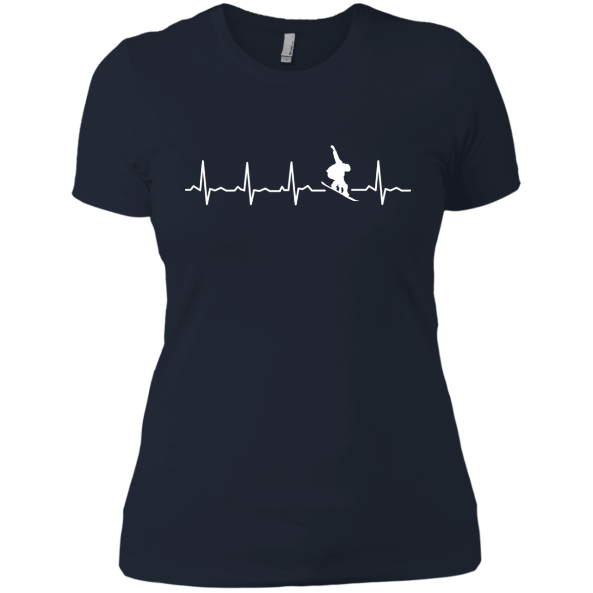 Snowboard Heartbeat Ladies Tees - Powderaddicts