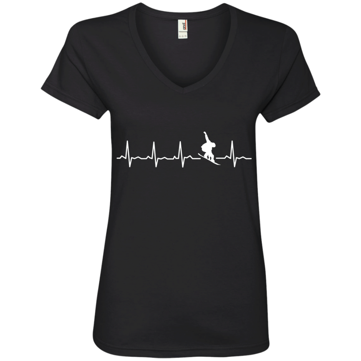 Snowboard Heartbeat Ladies Tees - Powderaddicts