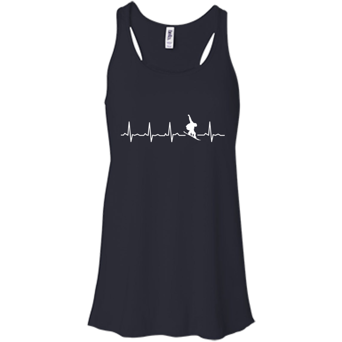 Snowboard Heartbeat Tank Tops - Powderaddicts