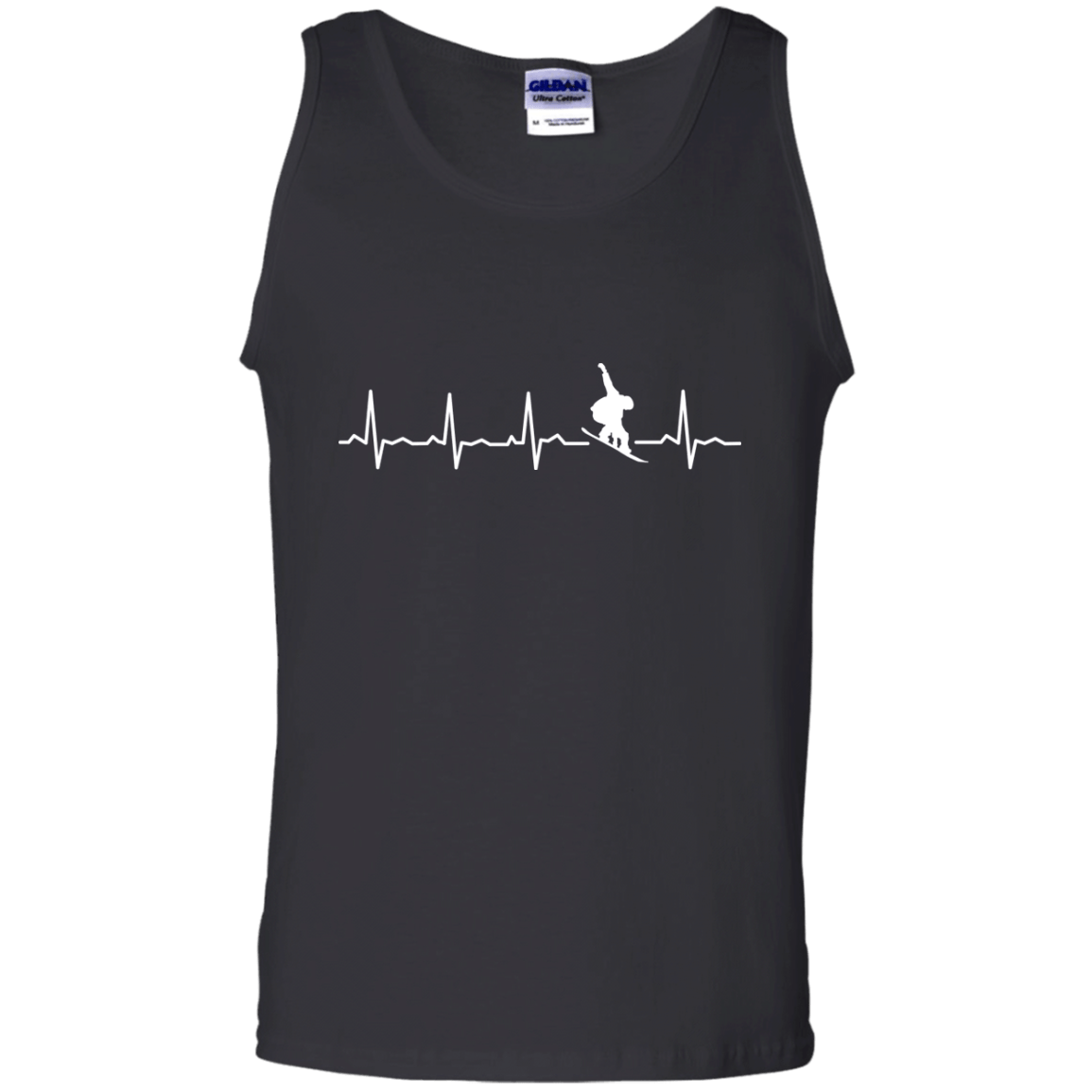 Snowboard Heartbeat Tank Tops - Powderaddicts