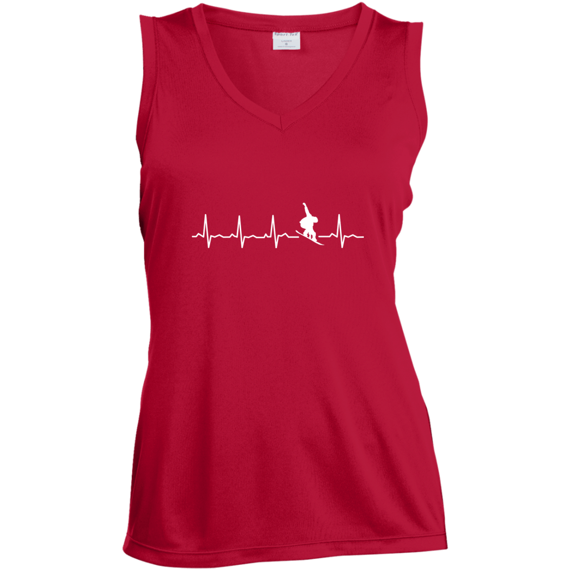 Snowboard Heartbeat Tank Tops - Powderaddicts