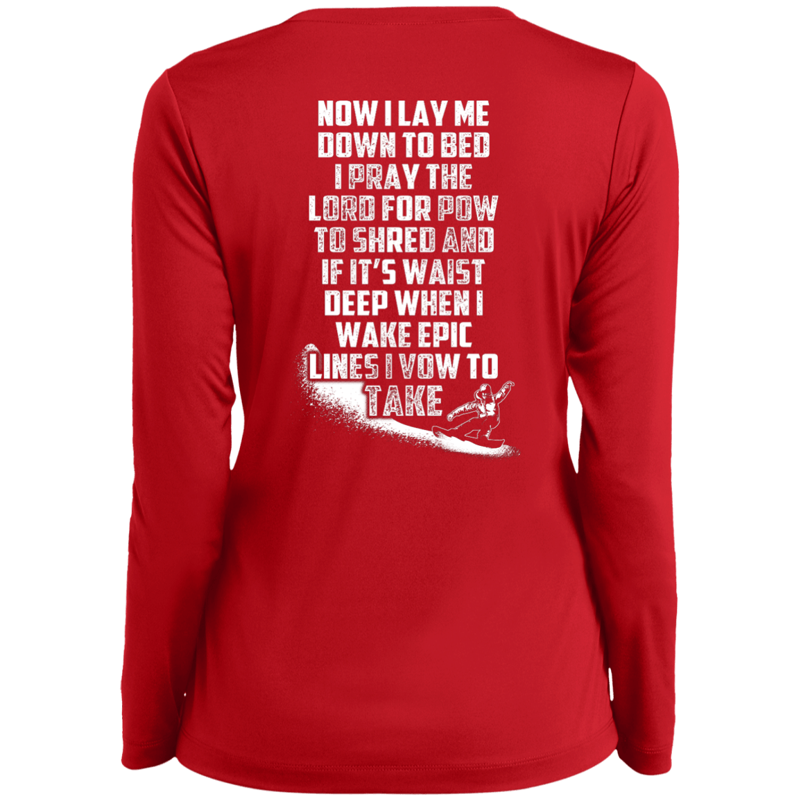Snowboarder's Prayer Long Sleeves - Powderaddicts