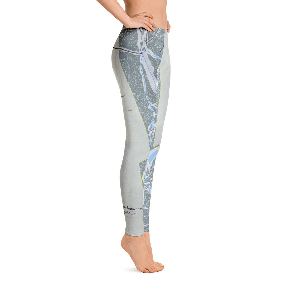 SnowBowl, Arizona Ski Trail Map Women's Base Layer Bottom - Powderaddicts
